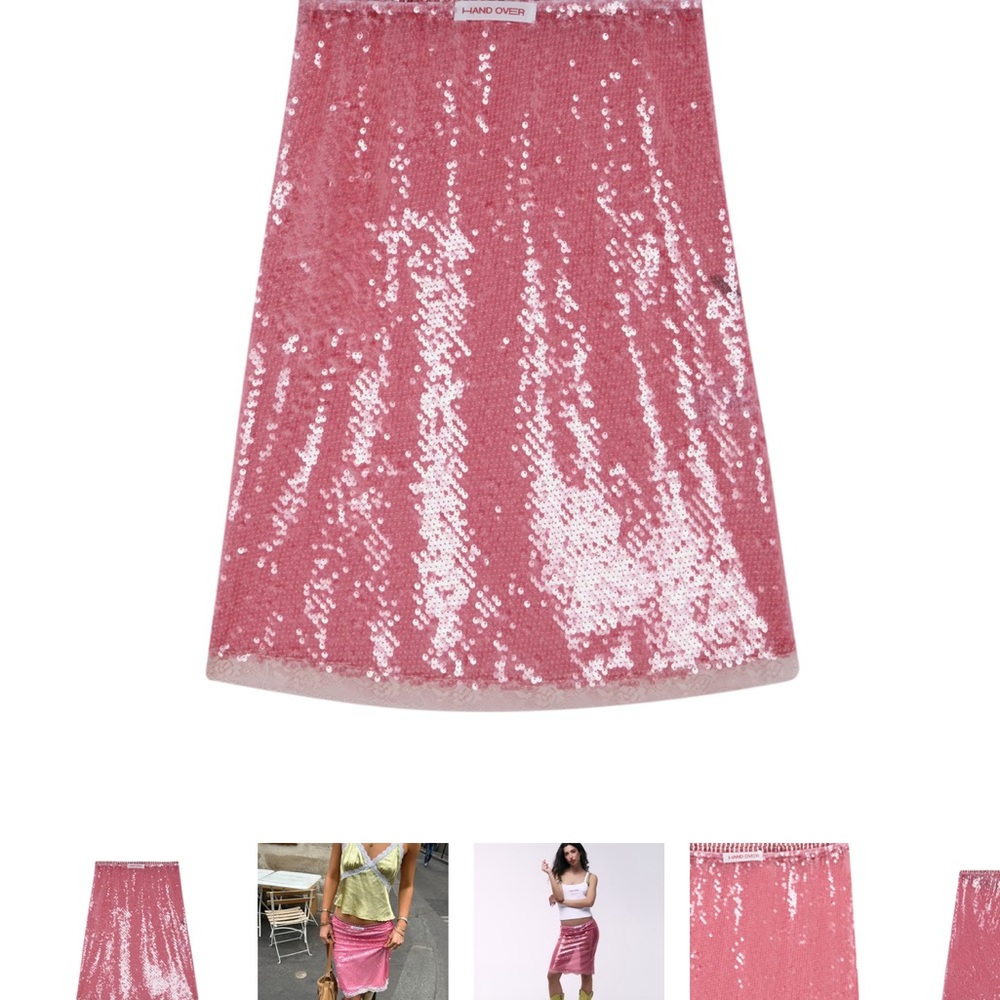 Hand Over Sequin Midi Skirt